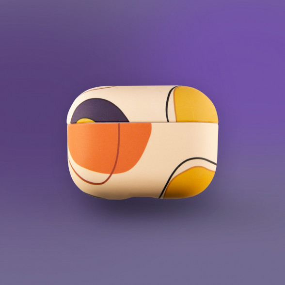 Maciņš priekš Airpods PRO Abstract art.  Krāsains Airpods case PRO vāciņš