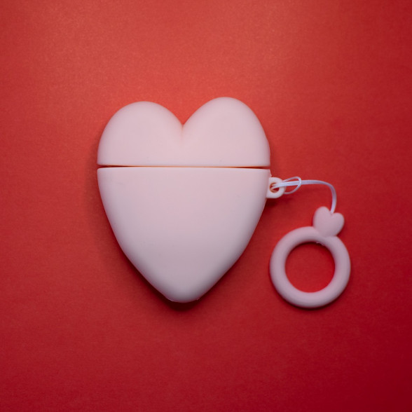 Apple Airpods aizsargvāciņš Mīloša sirdso ar pirksta gredzenu  